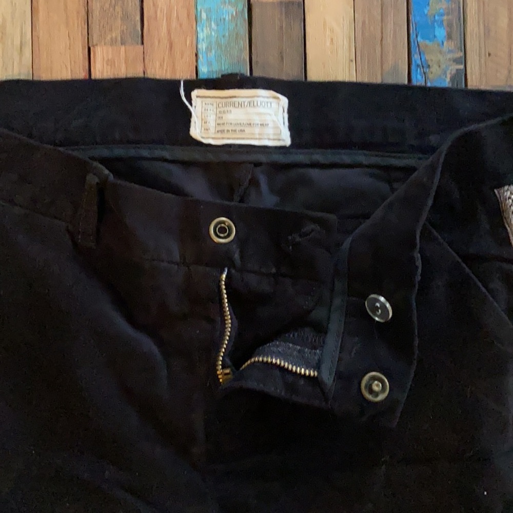 CURRENT/ELLIOTT Velvet Skinny Tuxedo Pants - Picture 4 of 6